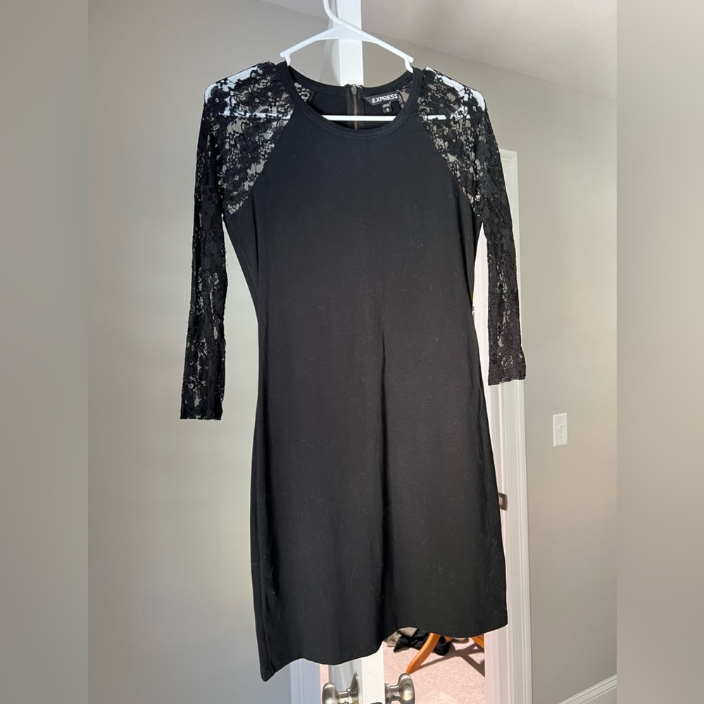 Express black cocktail dress